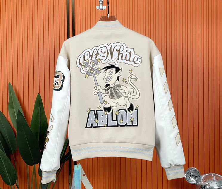 Premium OFF-W ACM Varsity Jacket