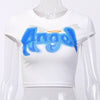 T-shirt Femme Lettre Ange