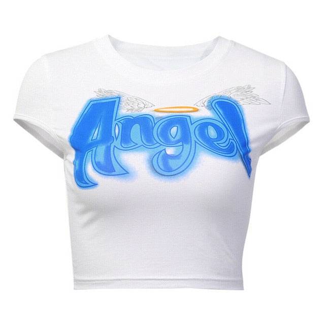 Woman's Angel Lettered T-shirt